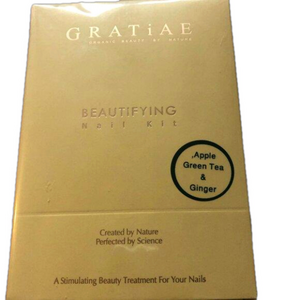 Gratiae Beautifying Organic Nail Kit - Apple, Green Tea & Ginger